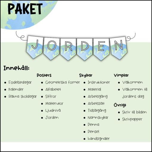 Jorden - Paket