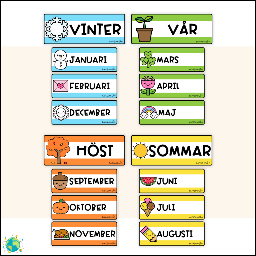 Årstider och månader