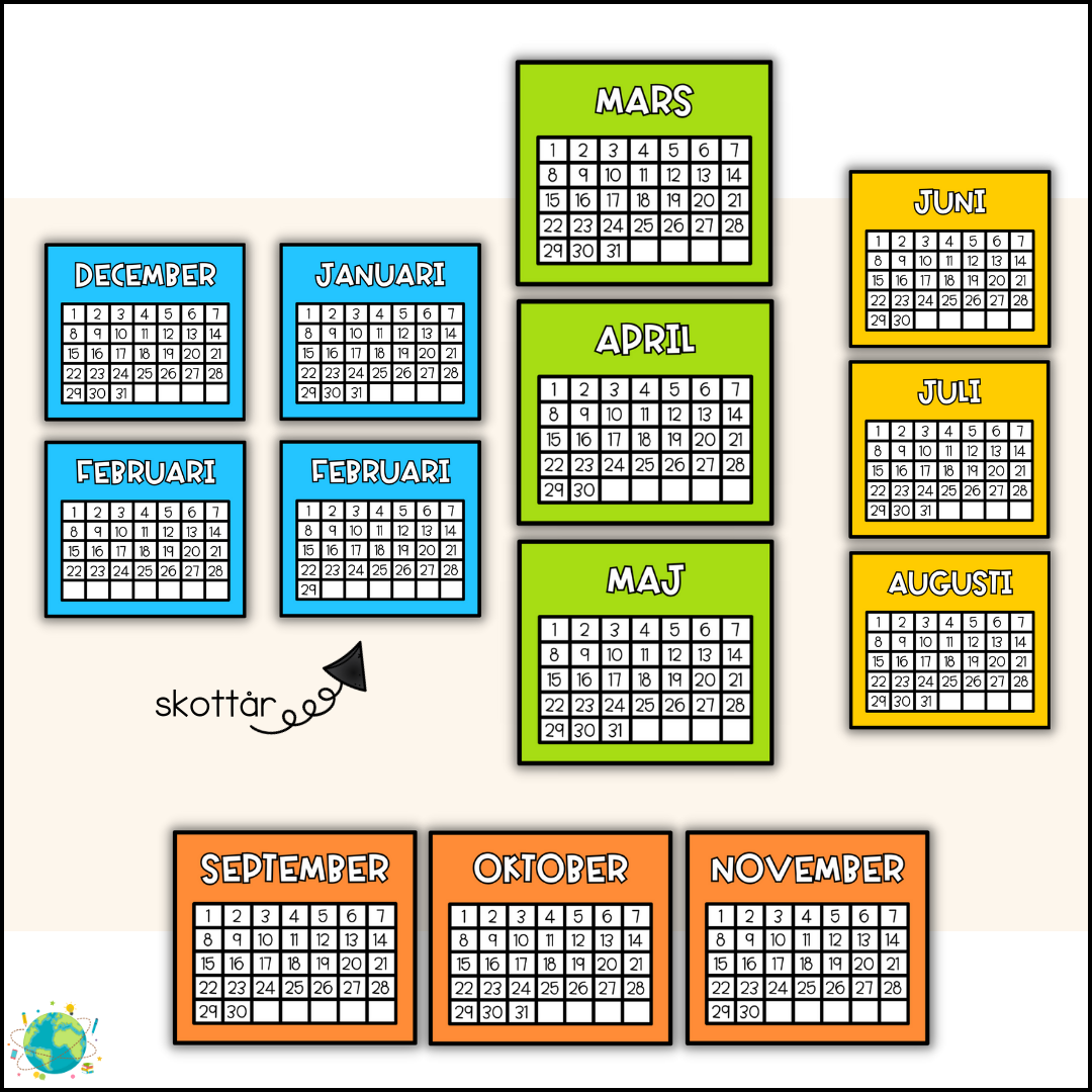 Årstider och månader