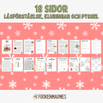 Julen – Arbetshäfte (Läsförståelse, kluringar och pyssel) - bild 2