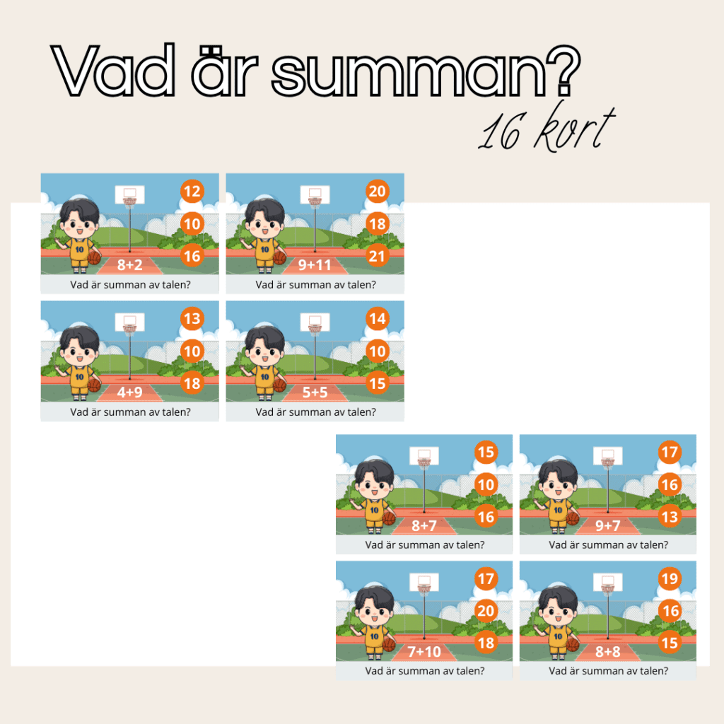 Vad blir summan av talen?