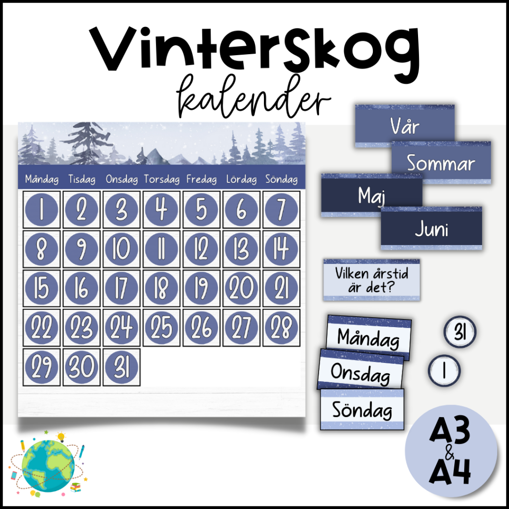 Vinterskog – Väggkalender