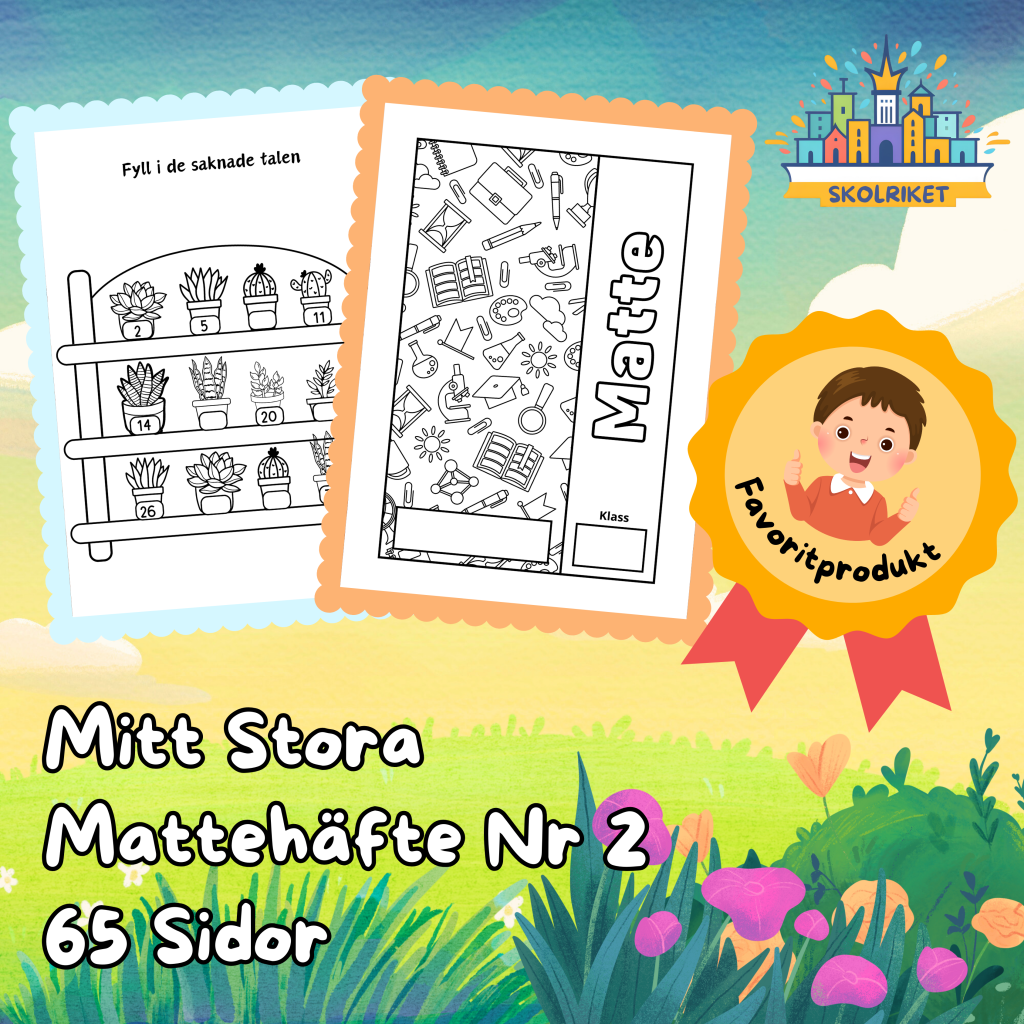 Mitt Stora Mattehäfte Nr 2 – 65 Sidor