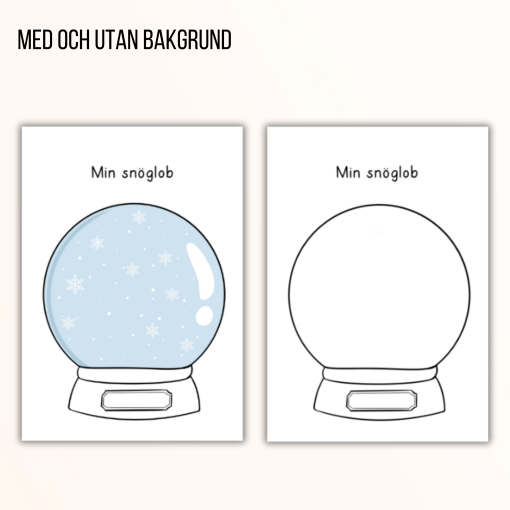 Gör din egen snöglob