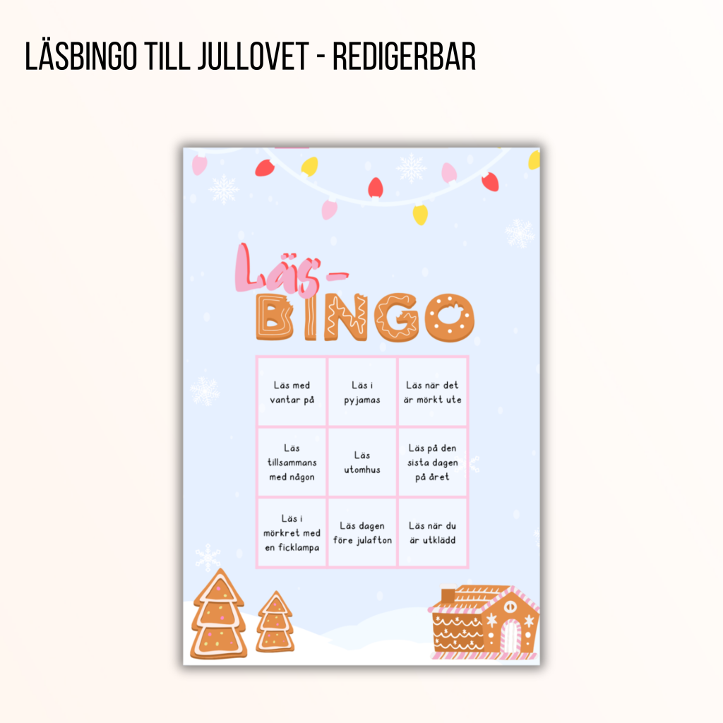 Läsbingo till jullovet