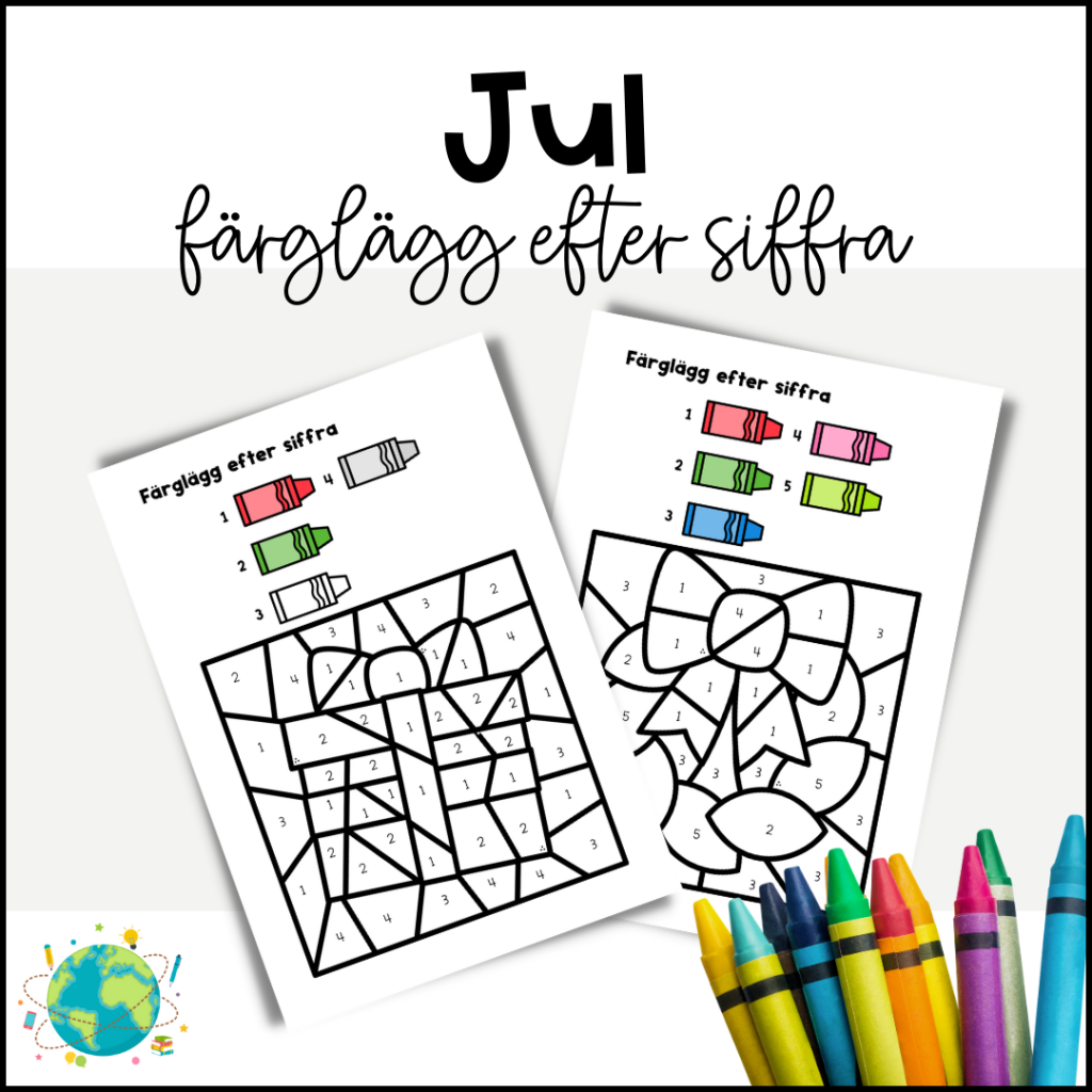 Jul – Färglägg efter siffra