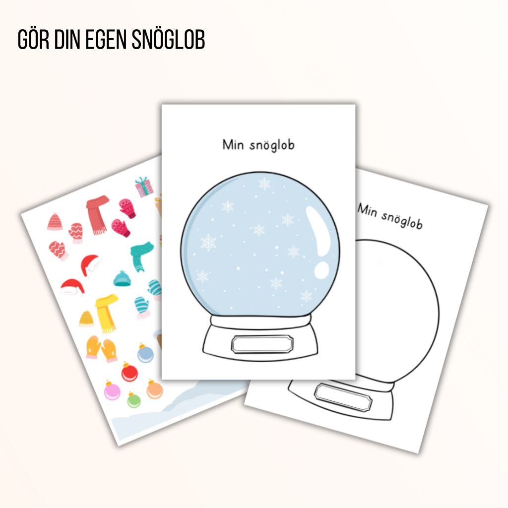 Gör din egen snöglob