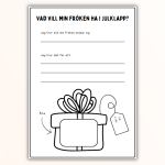 Arbetsblad – Vad vill min lärare ha i julklapp? - bild 3