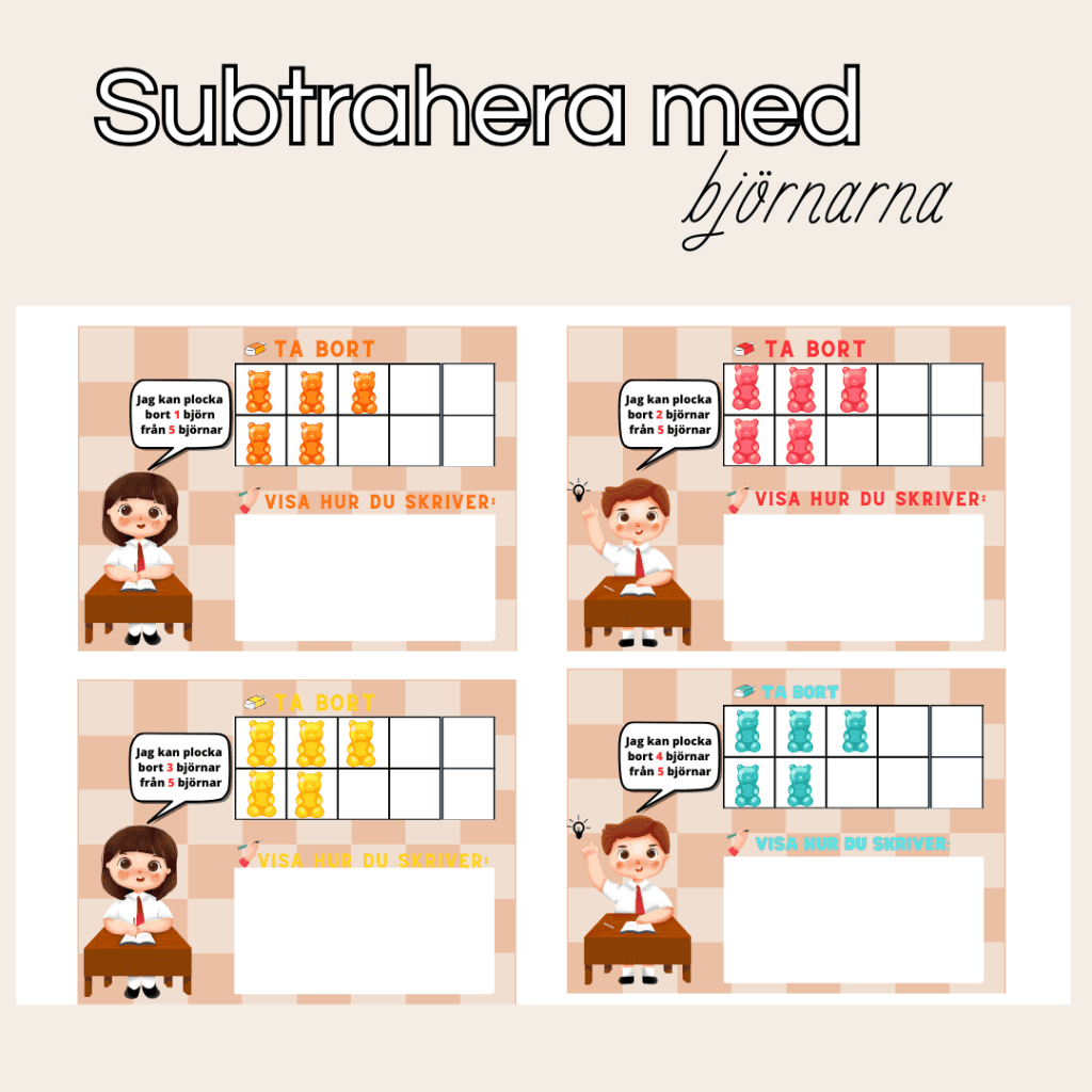 Subtrahera med björnar