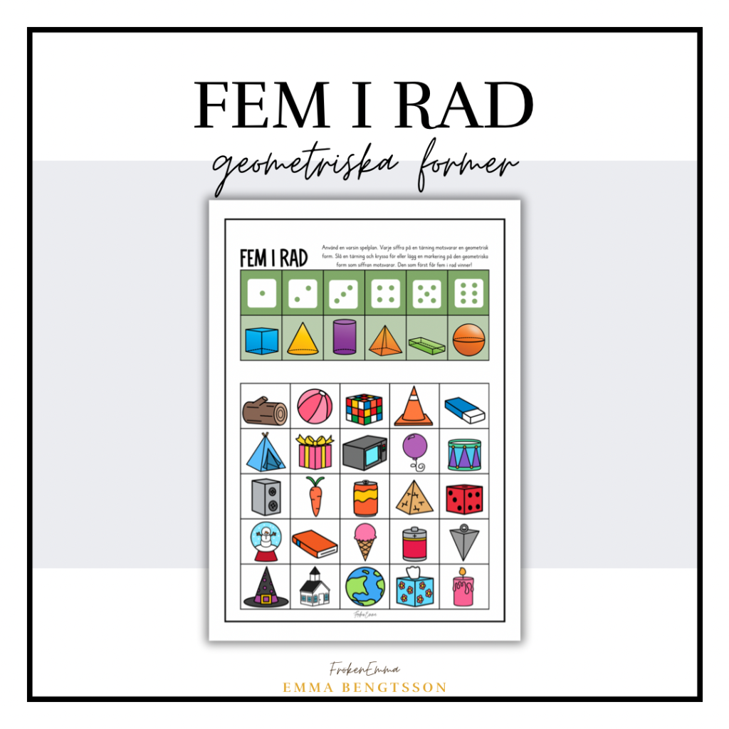 Fem i rad – 3d former