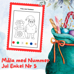 Måla med Nummer Jul Enkel Nr 5