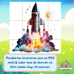 Väggkonst: Nyårs rymdraket - bild 2