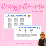 Startuppgifter matematik Freebee - bild 2