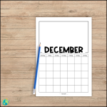 Kalender – Måla eller färglägg - bild 4