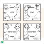 Pussel – Årstider och månader - bild 4