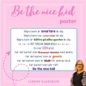 Be the nice kid