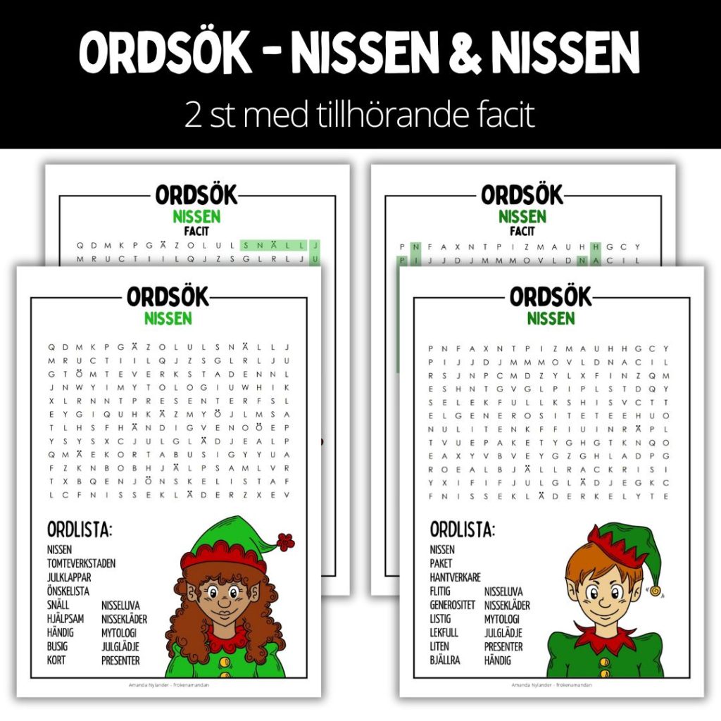 Ordsök – nissen & nissen – 1
