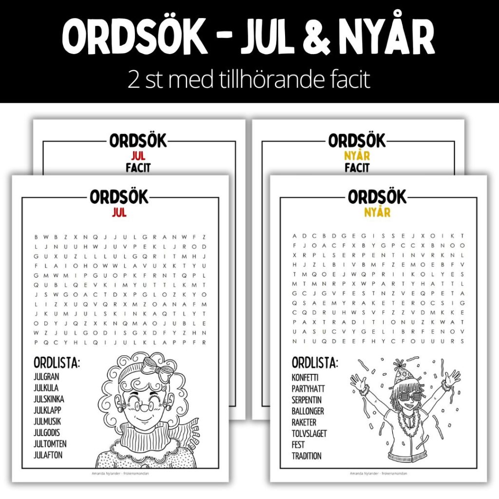 Ordsök – jul & nyår – 2