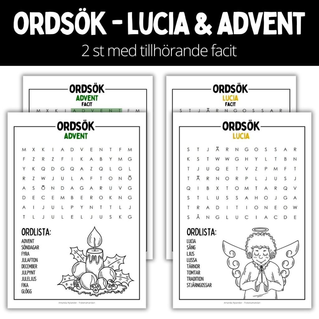Ordsök – advent & lucia – 2