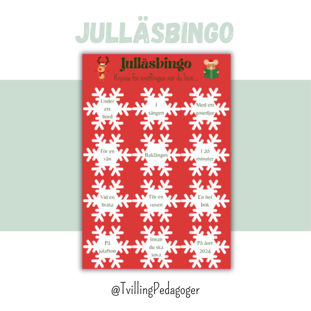 Julläsbingo