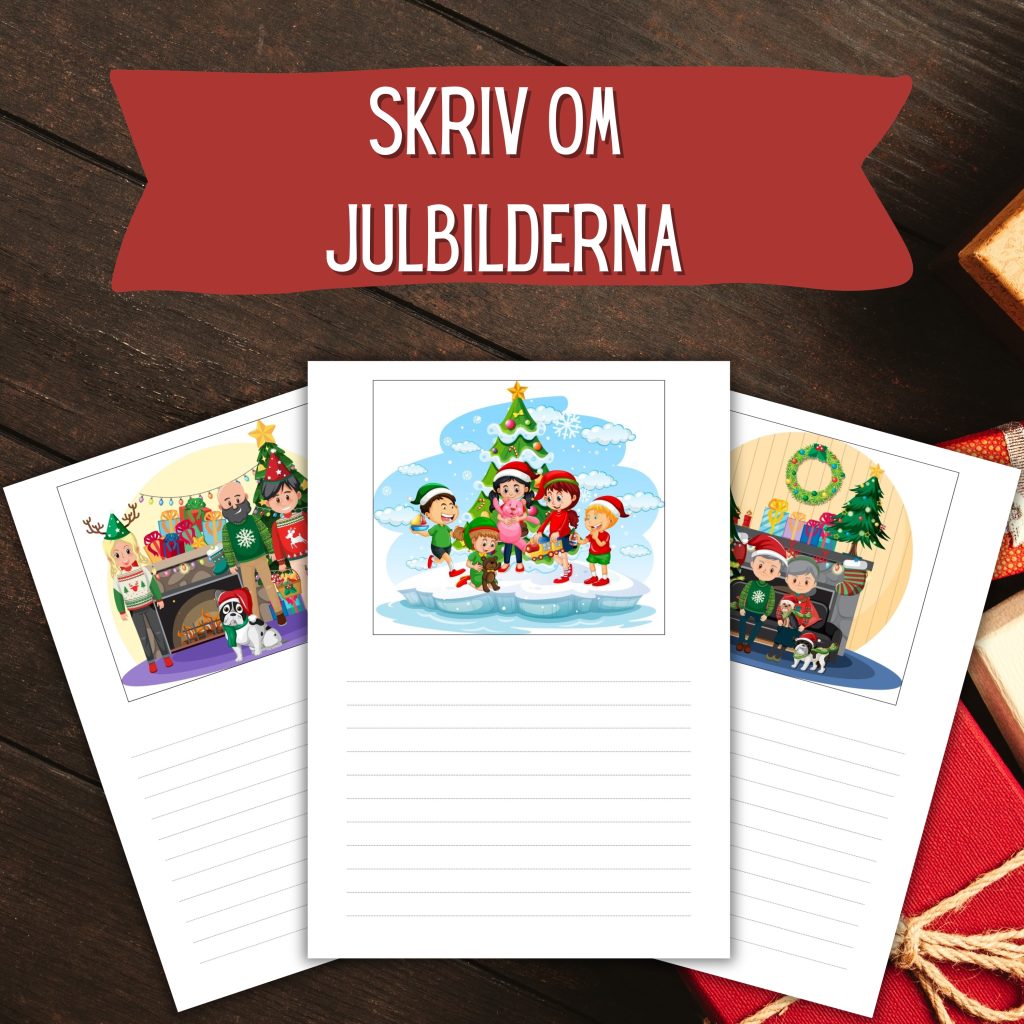 Mysiga julbilder att skriva om (10 bilder)