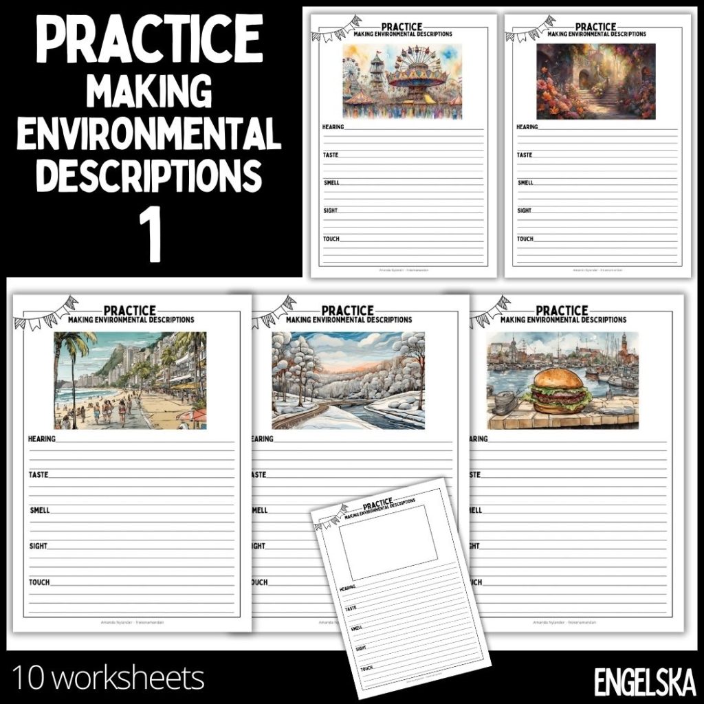 Practice making environmental descriptions – 1 – 10 worksheets