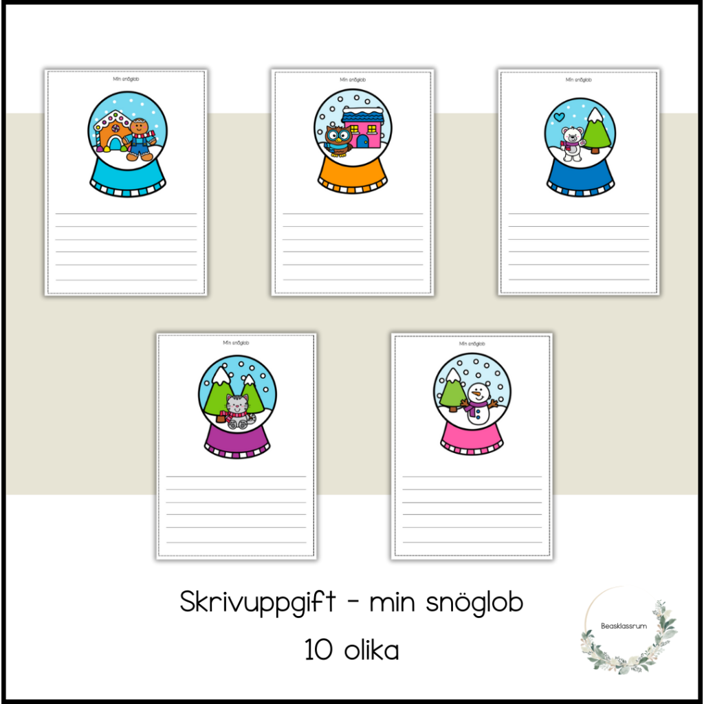 Skrivuppgift – min snöglob