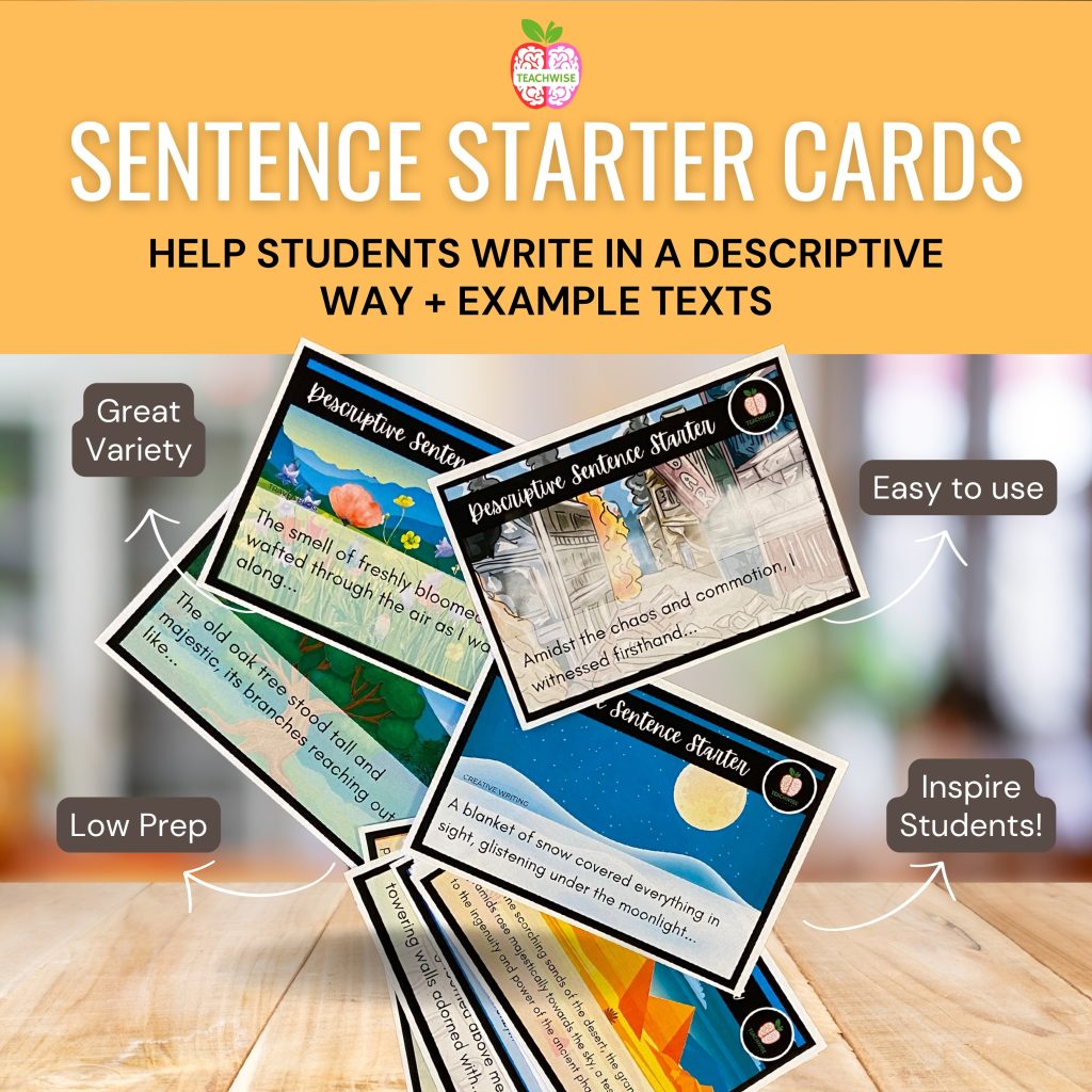 Descriptive Sentence Starters
