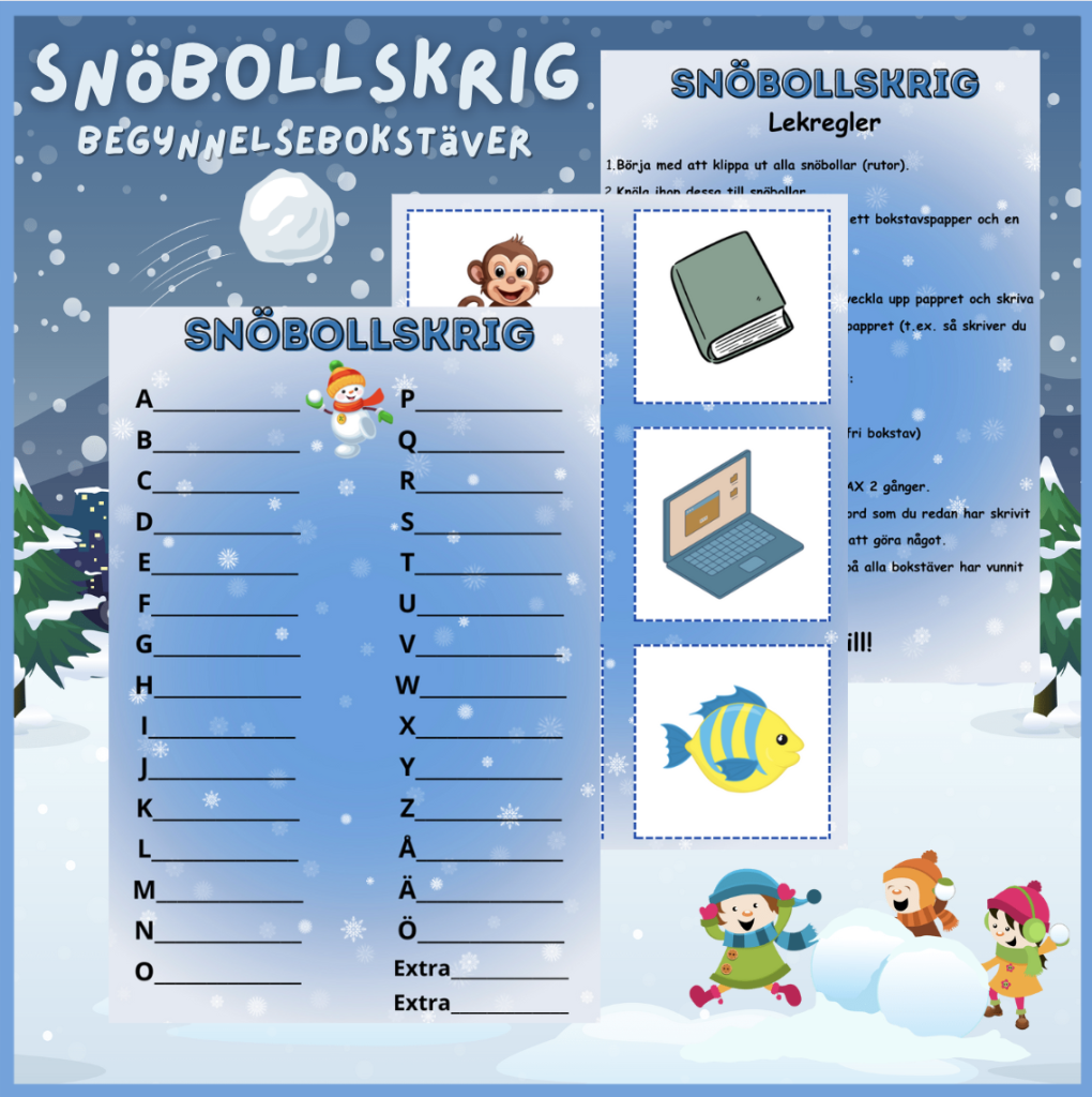 Snöbollskrig med begynnelsebokstäver