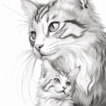 Målarbok katter - bild 3