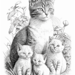 Målarbok katter - bild 10