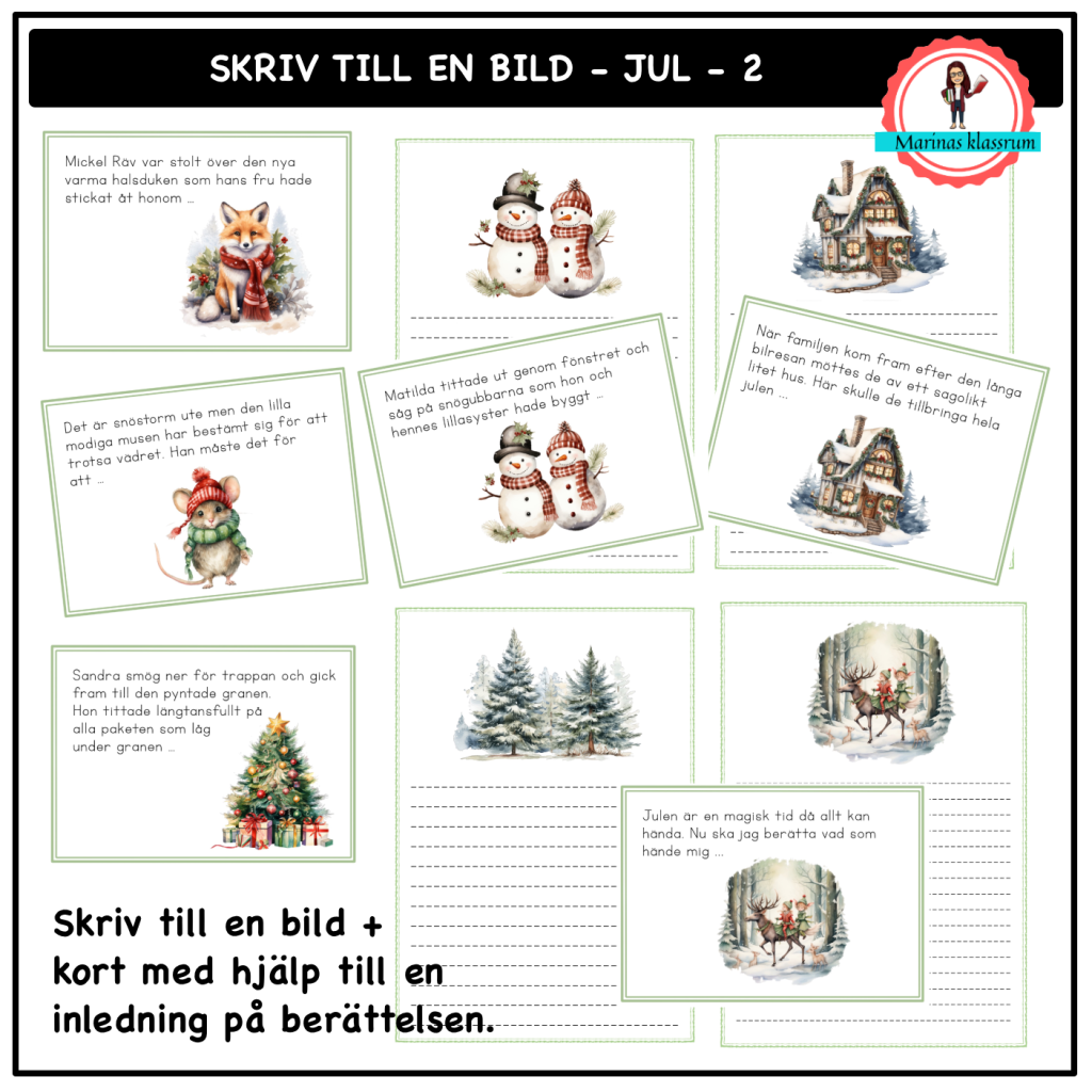 Skriv till en bild – jul – 2 med inledning