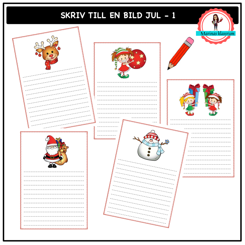 Skriv till en bild jul – 1