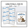 Arktiska djur fylla i bok 1-3