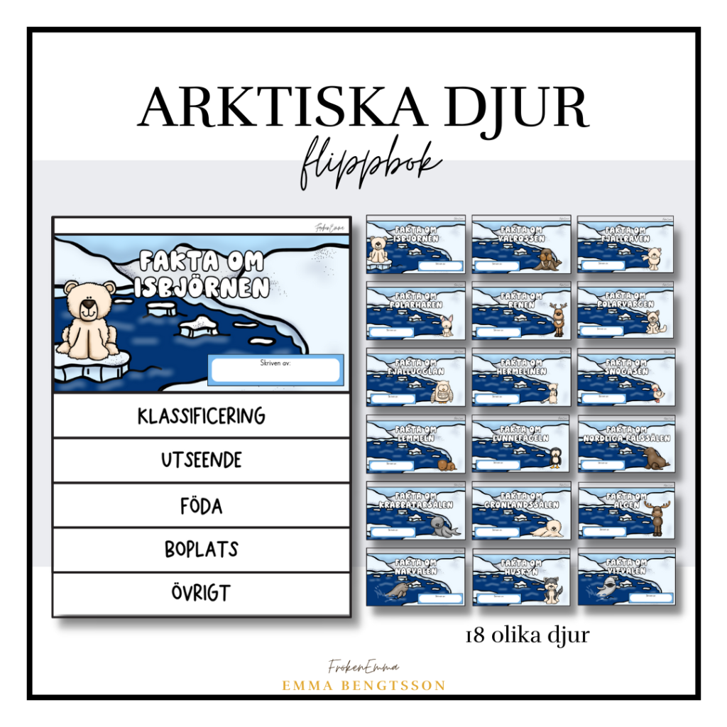 Arktiska djur flippbok