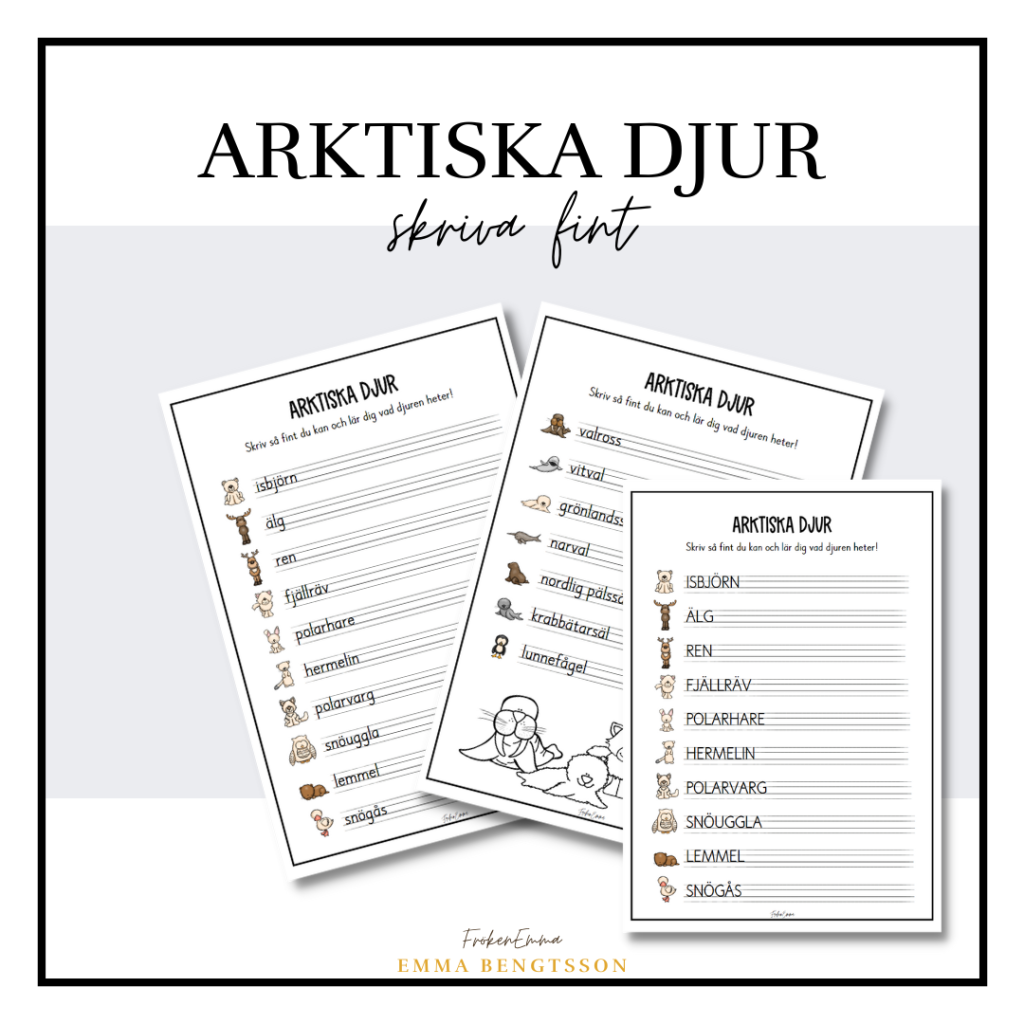 Arktiska djur välskrivning