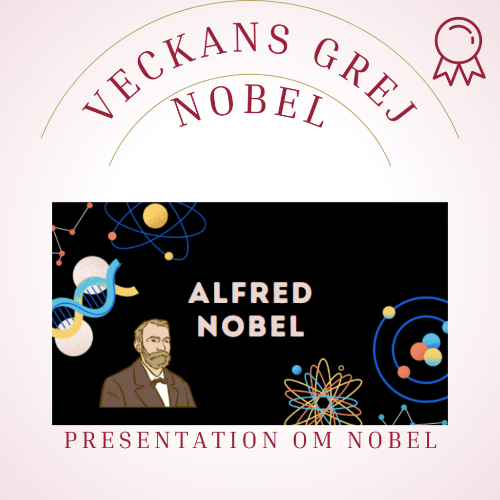 Veckans grej- Nobel och Nobelpriset