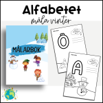 Målarbok – Vinter och Alfabetet - bild 1