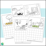 Kalender – Måla eller färglägg - bild 2