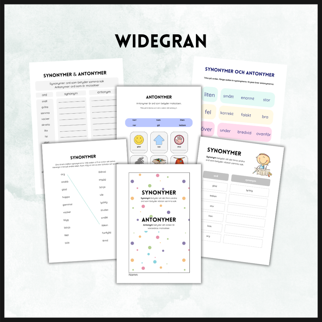 Synonymer och antonymer