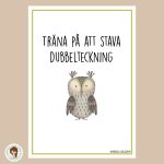 Träna Tj-ljudet – 8 stenciler - bild 1