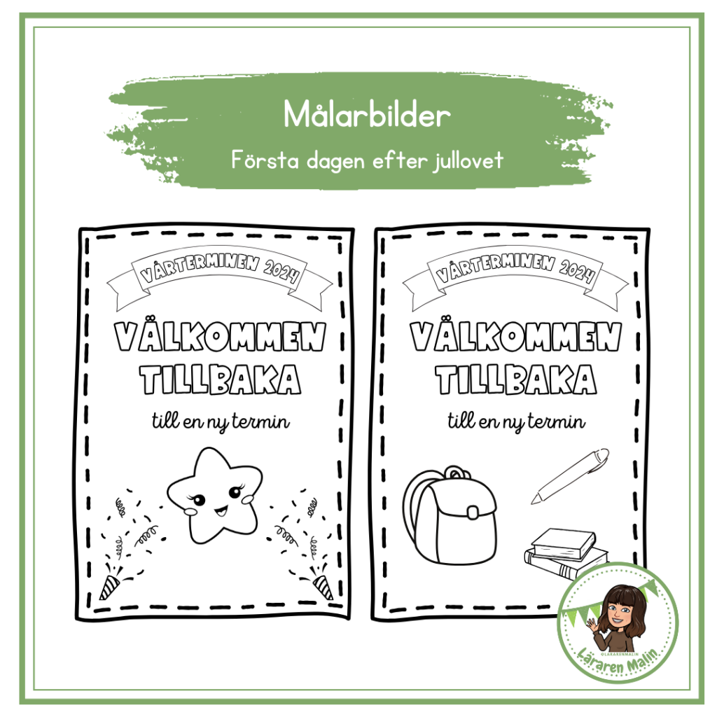 Målarbilder- första dagen efter jullovet