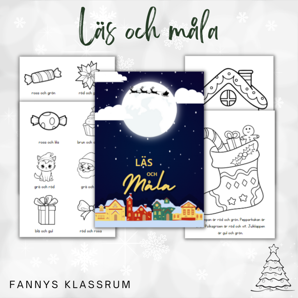 Läsmåla jul-två nivåer