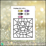 Nyår – Färglägg efter siffra - bild 2