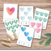 Nypkort - Alla hjärtans dag (antal, addition och subtraktion)