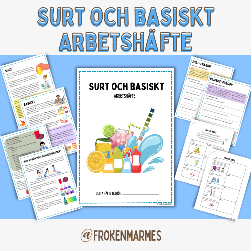 Surt och basiskt – Arbetshäfte