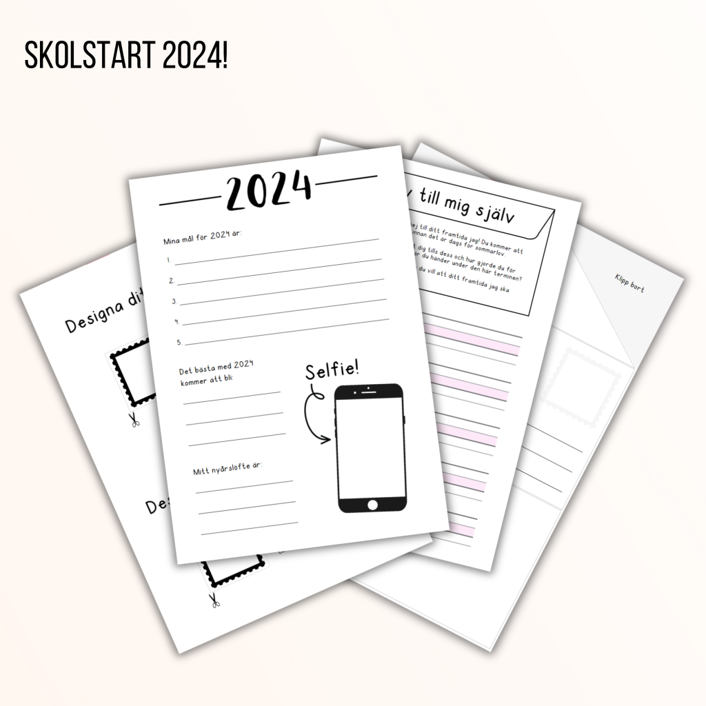 Skolstart 2024 – 2 olika uppgifter