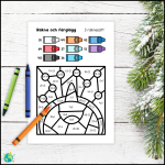 Vinter – Färglägg 4 nivåer - bild 9