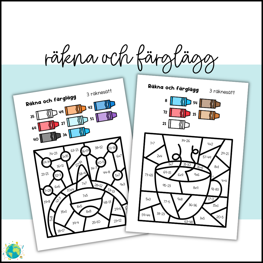 Vinter - Färglägg 4 nivåer