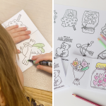 Pysselpaket: Alla hjärtans dags – kort (öppningsbara) och min målarbok - bild 4